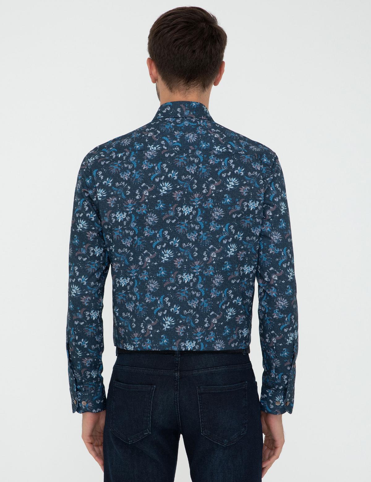 İndigo Regular Fit Uzun Kollu Gömlek - 50238788001