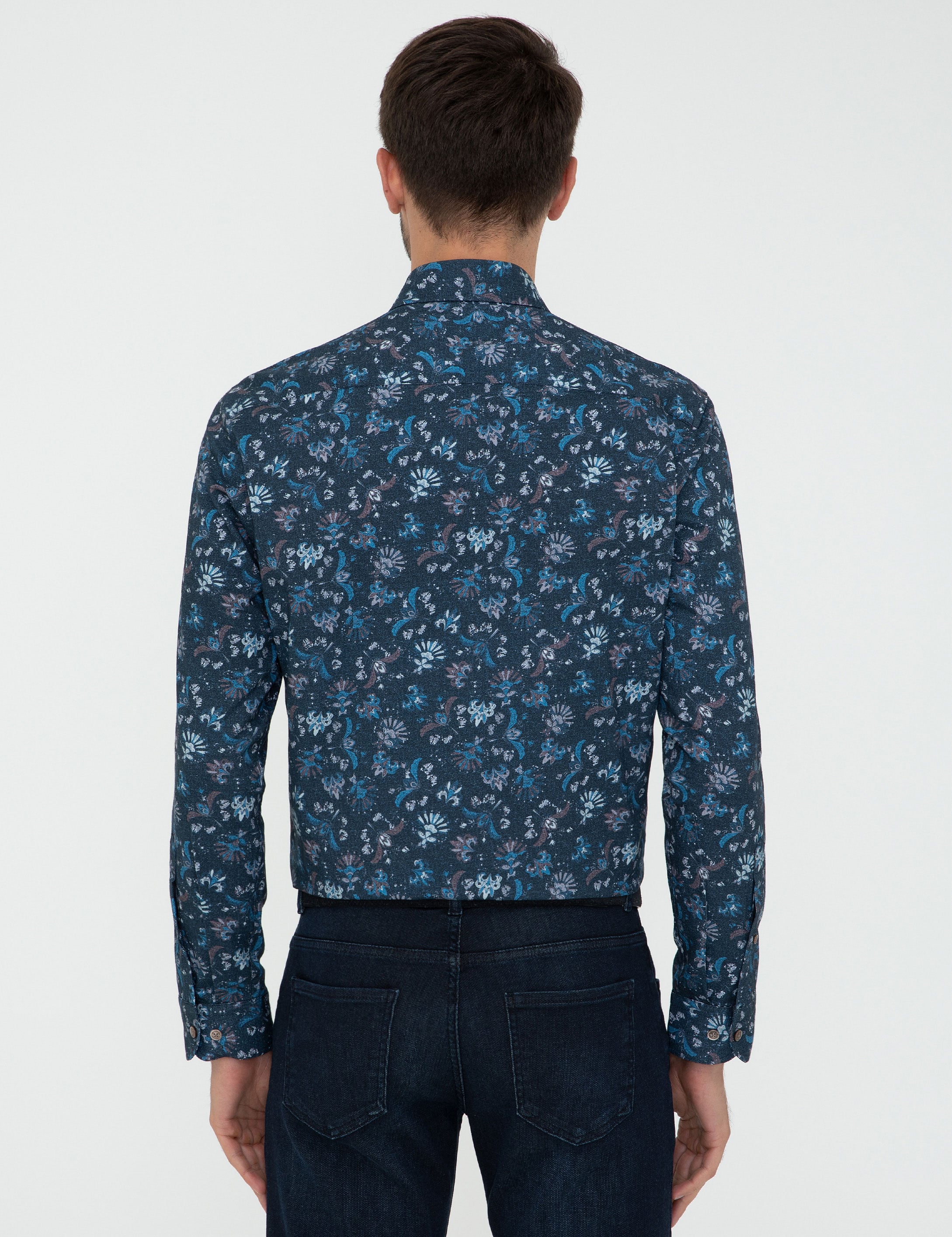 İndigo Regular Fit Uzun Kollu Gömlek