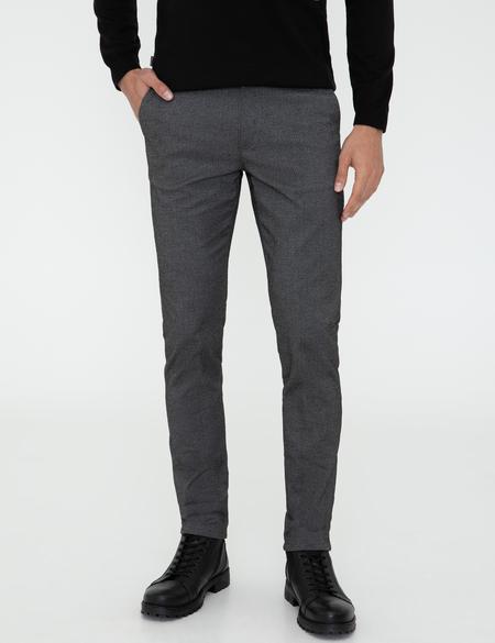 Antrasit Slim Fit Kanvas Pantolon - 50239888007
