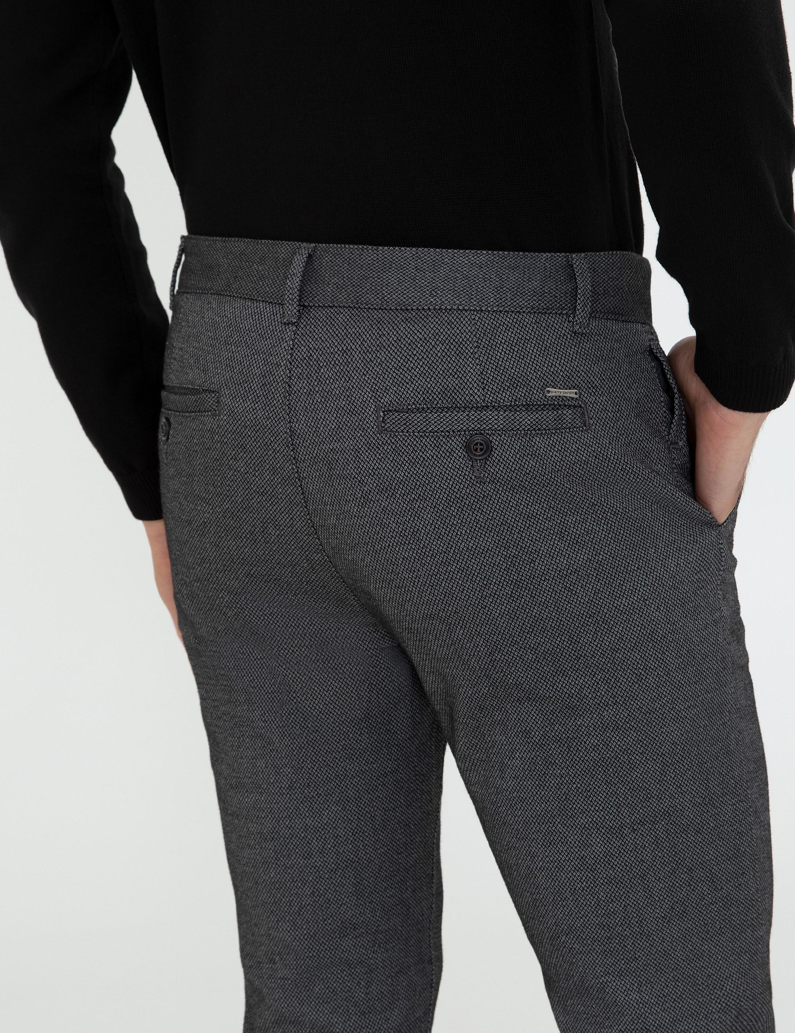 Antrasit Slim Fit Kanvas Pantolon