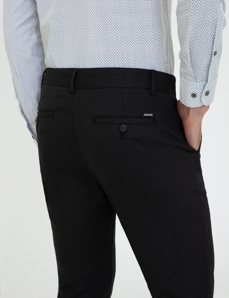 Siyah Slim Fit Kanvas Pantolon - 50239888087