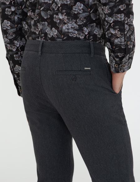 Lacivert Slim Fit Kanvas Pantolon - 50241485047