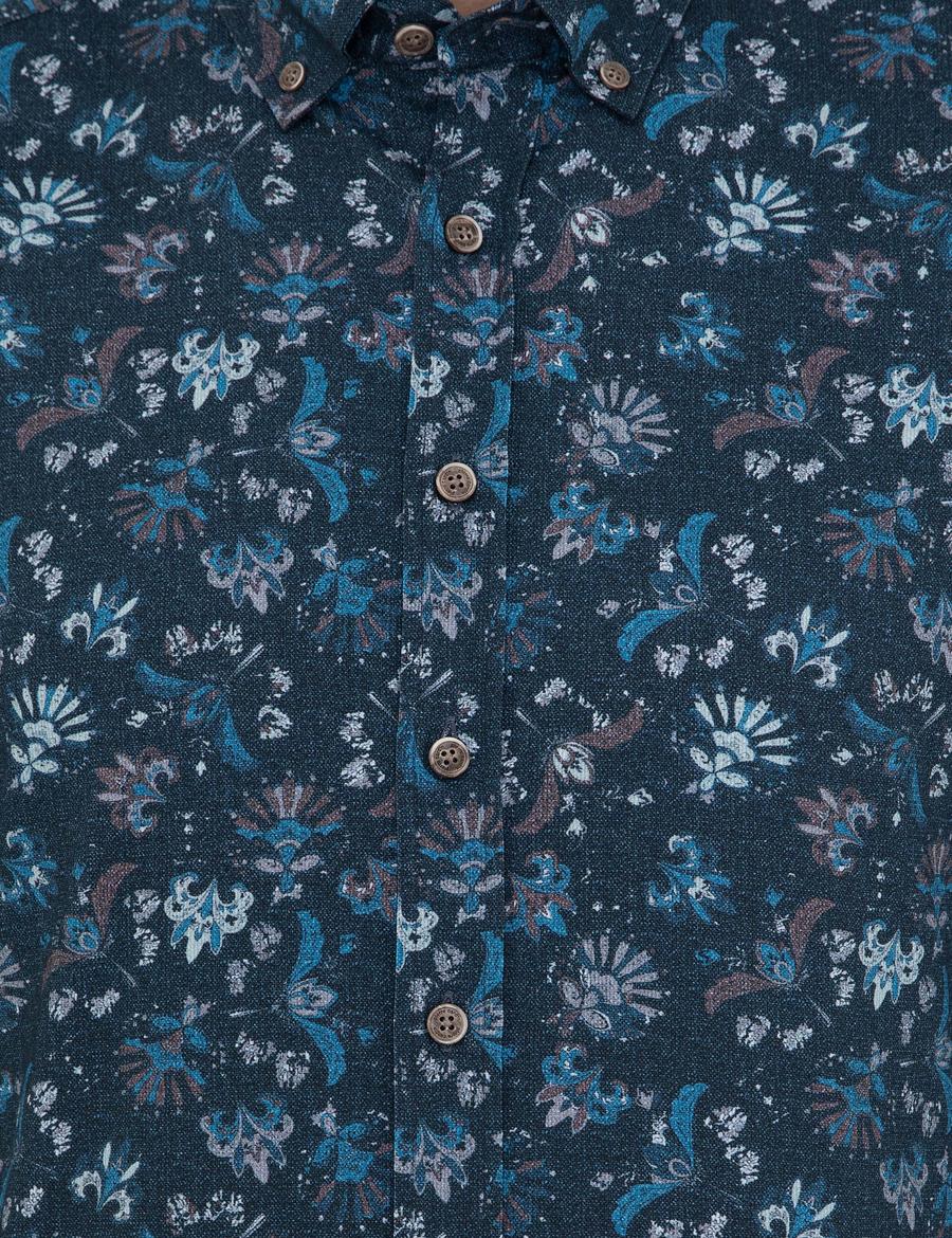 İndigo Regular Fit Uzun Kollu Gömlek