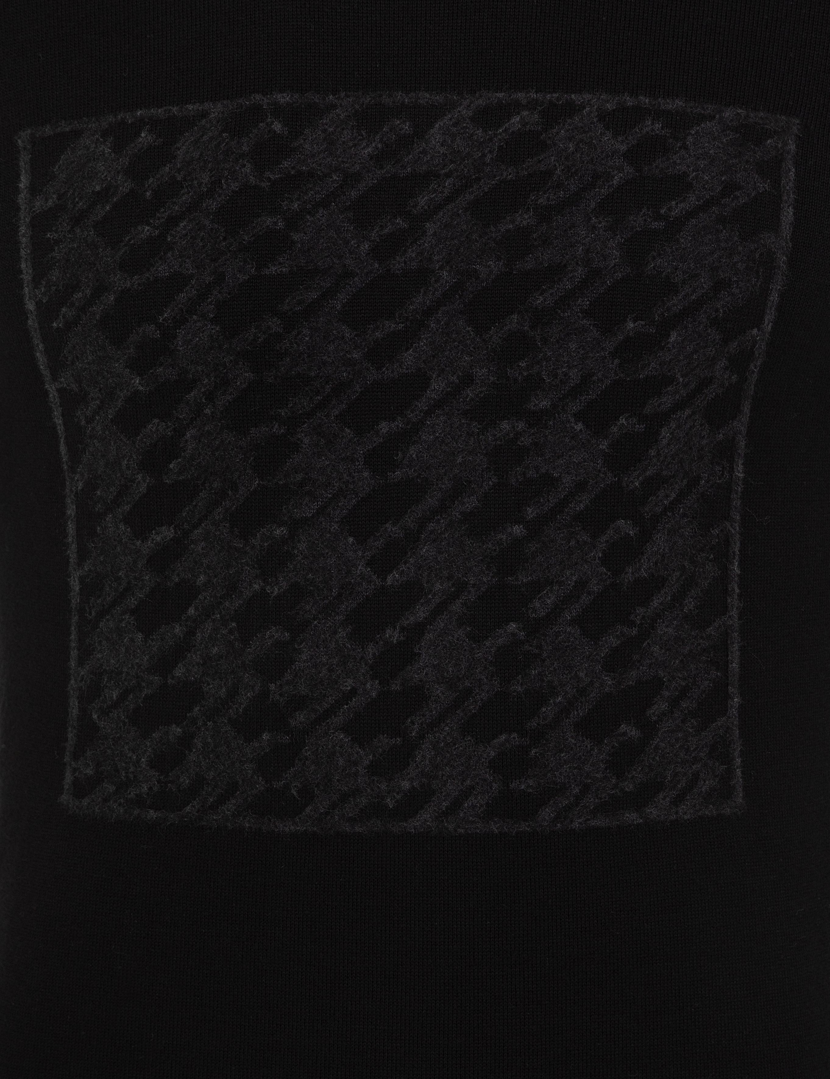 Siyah Bisiklet Yaka Triko Kazak