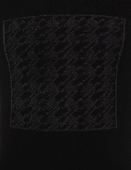 Siyah Bisiklet Yaka Triko Kazak - 50241396021