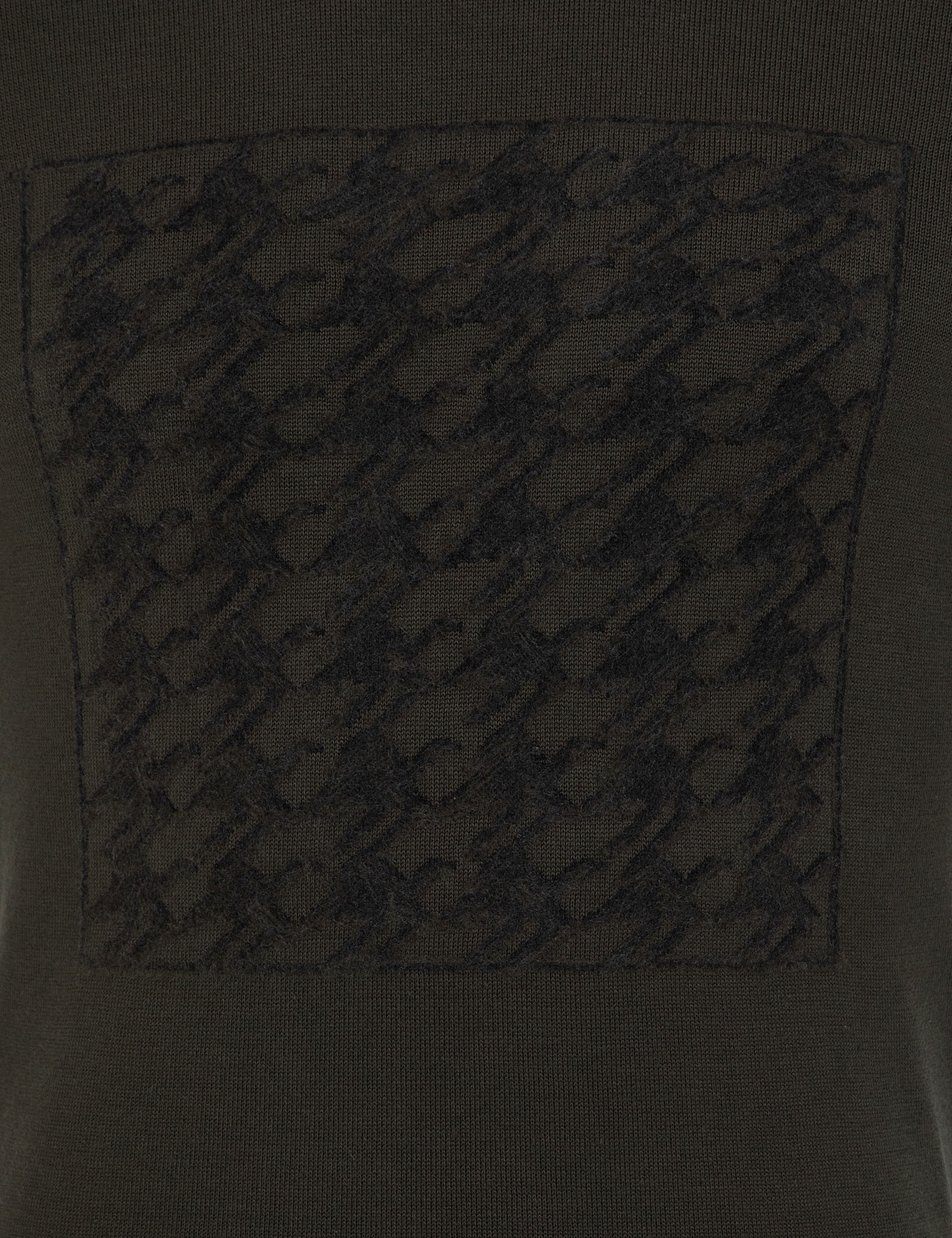 Haki Bisiklet Yaka Triko Kazak - Image 6