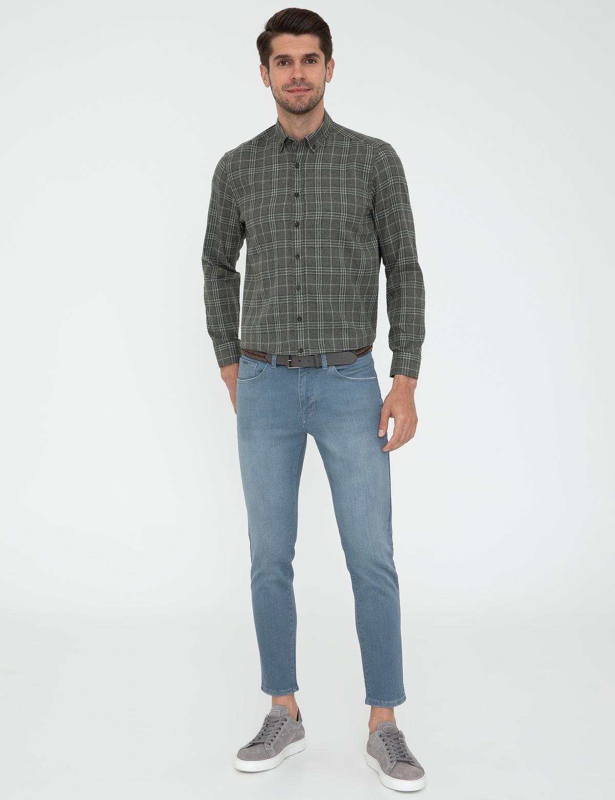 Haki Regular Fit Uzun Kollu Gömlek - 50246018021