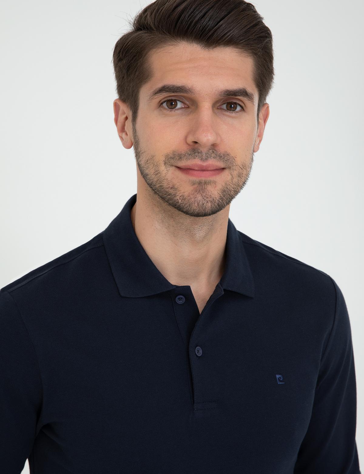 Lacivert Slim Fit Basic Sweatshirt - 50247253016