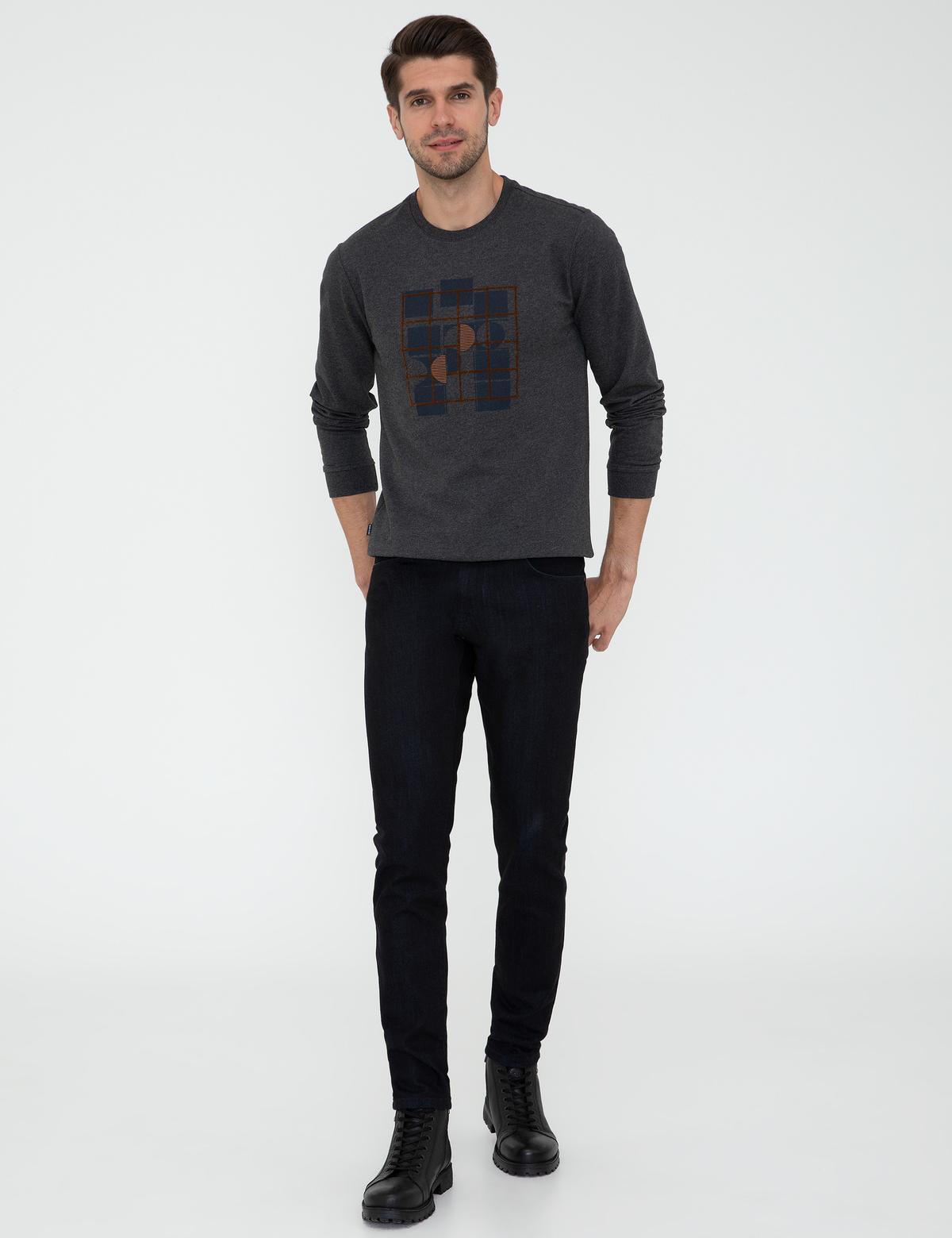 Antrasit Melanj Sweatshirt - 50240121023