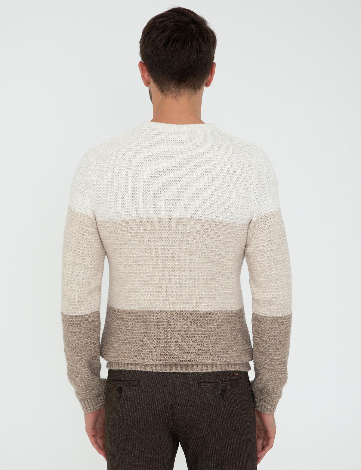 Bej Slim Fit Kazak - 50241435001