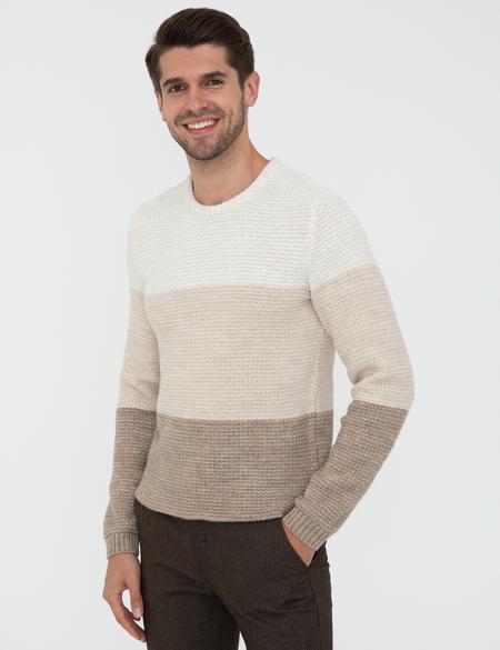 Bej Slim Fit Kazak - 50241435001