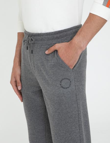 Antrasit Melanj Slim Fit Eşofman Altı - 50240592035