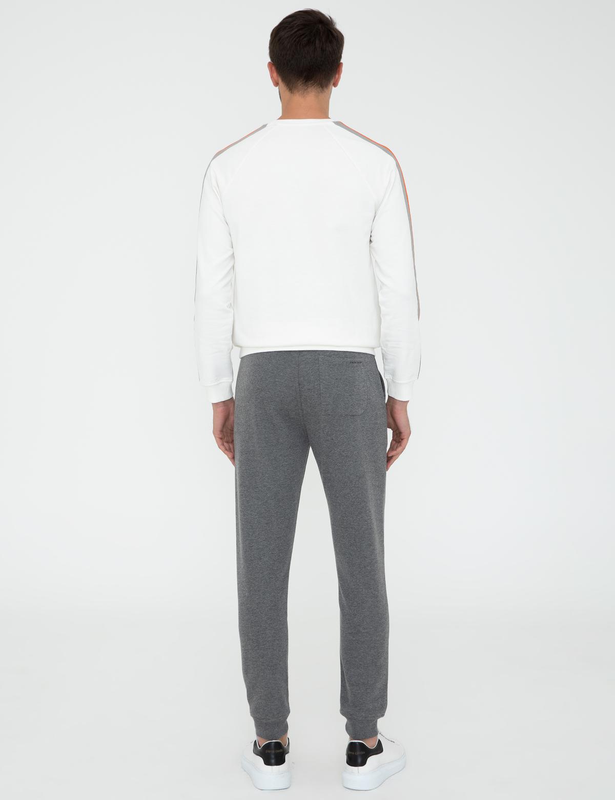 Antrasit Melanj Slim Fit Eşofman Altı - 50240592035