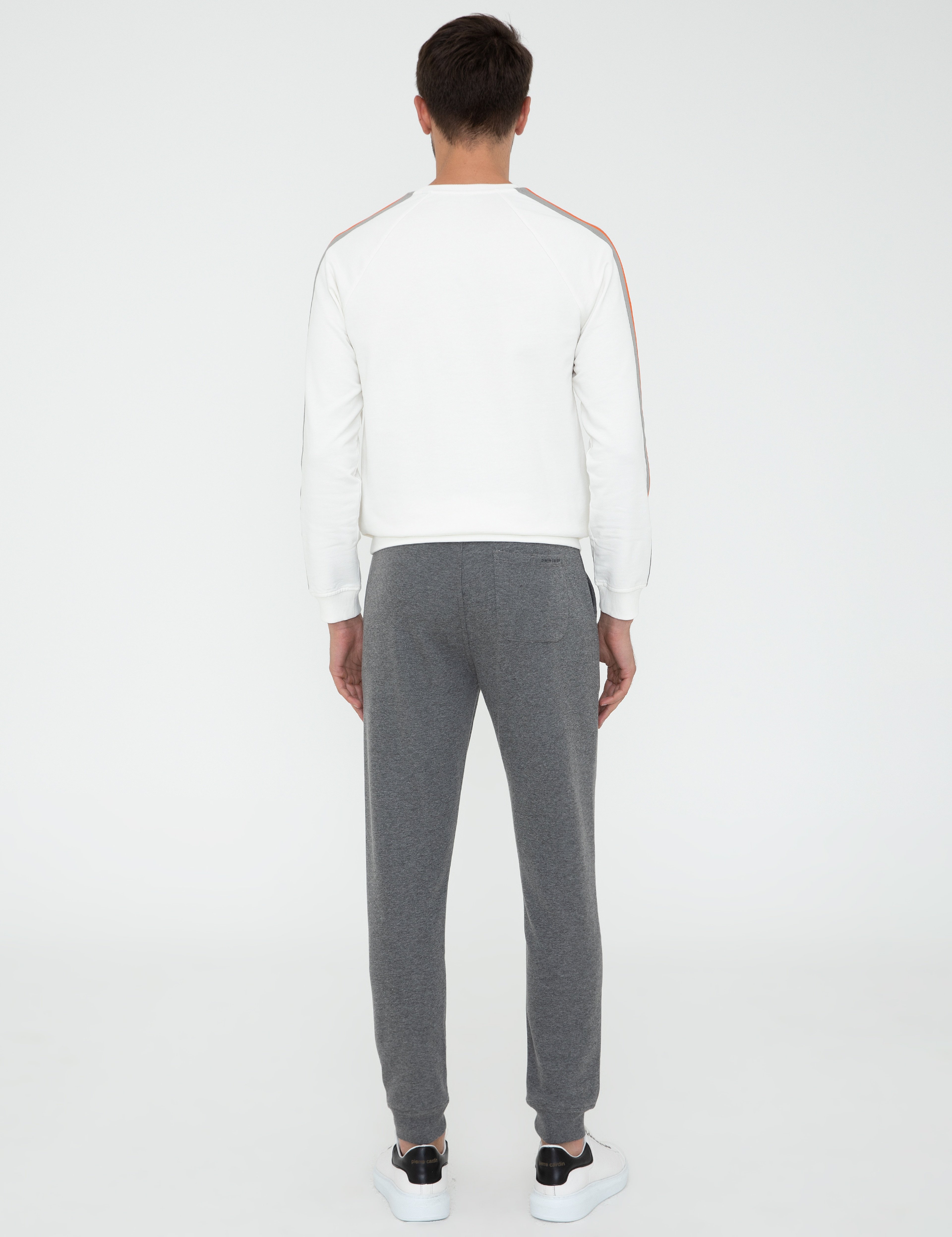 Antrasit Melanj Slim Fit Eşofman Altı - Image 3