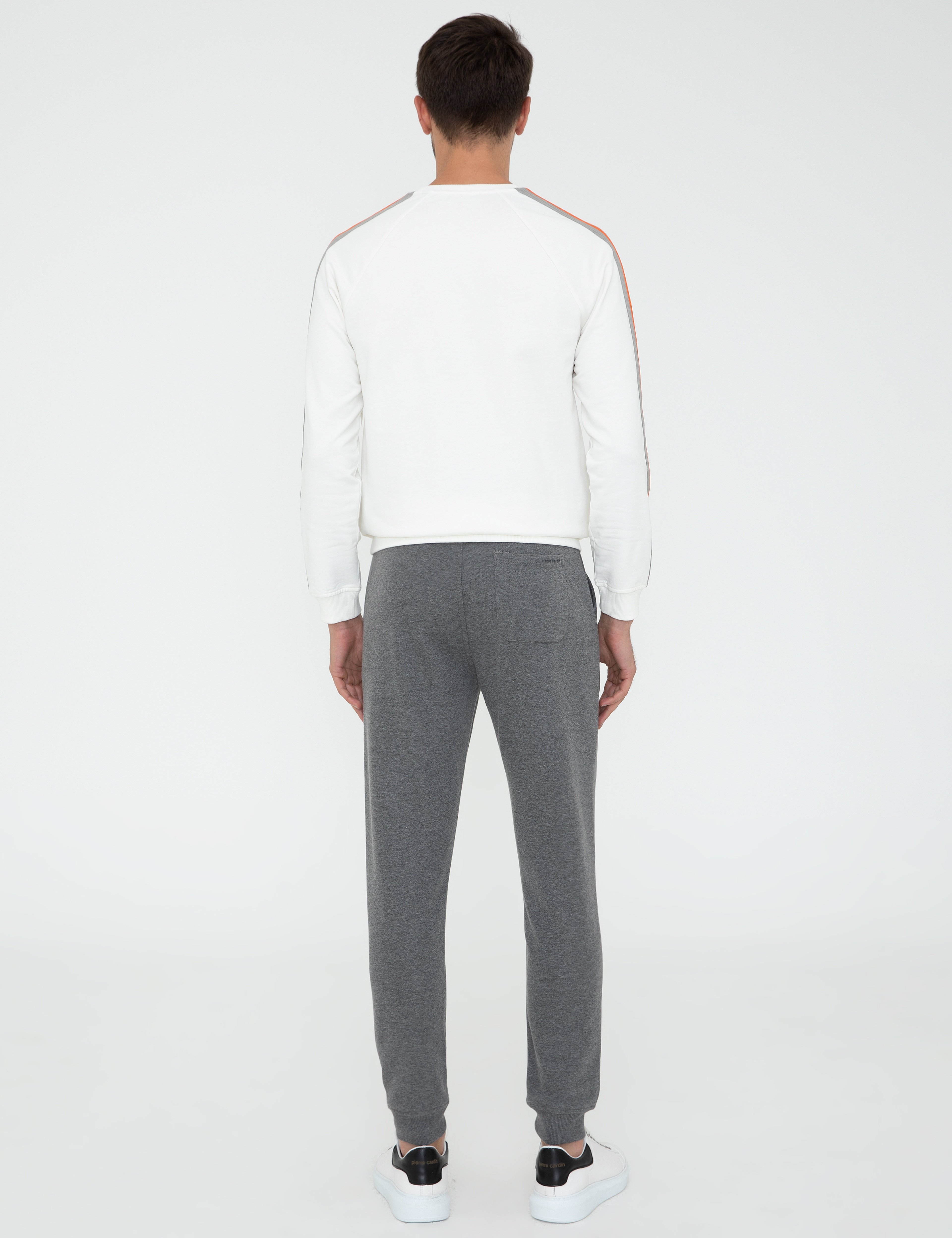 Antrasit Melanj Slim Fit Eşofman Altı