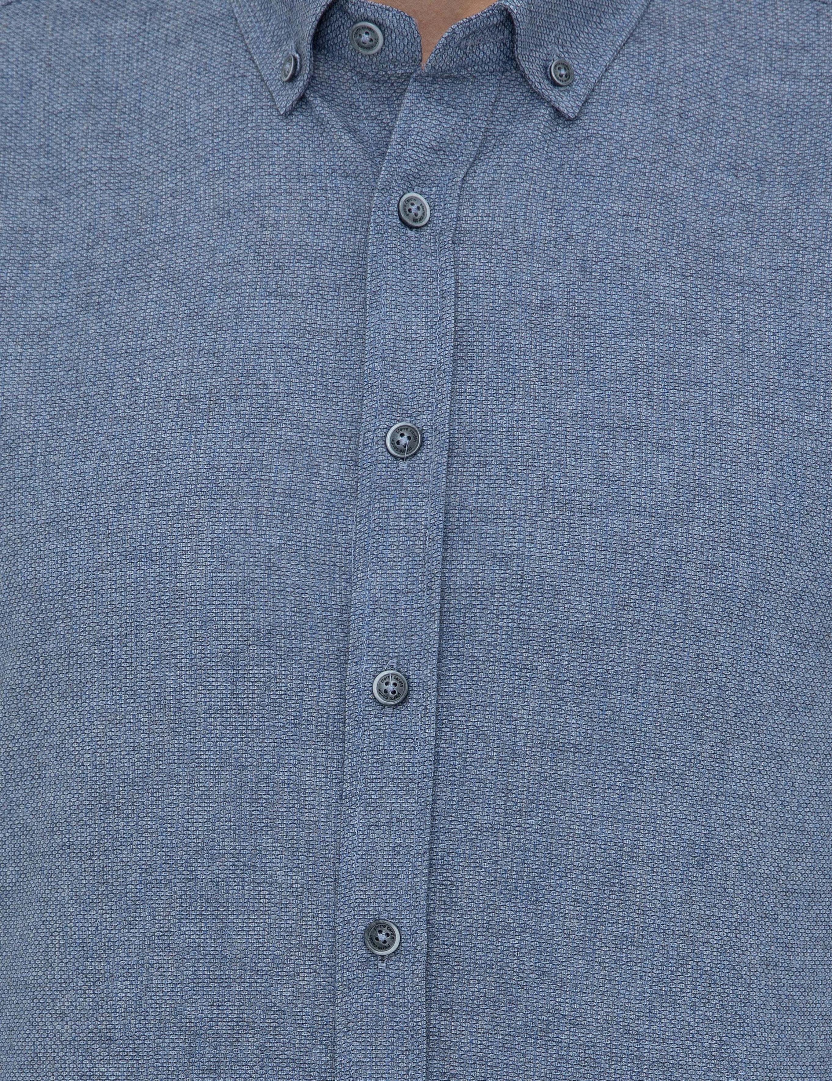 Mavi Slim Fit Uzun Kollu Gömlek