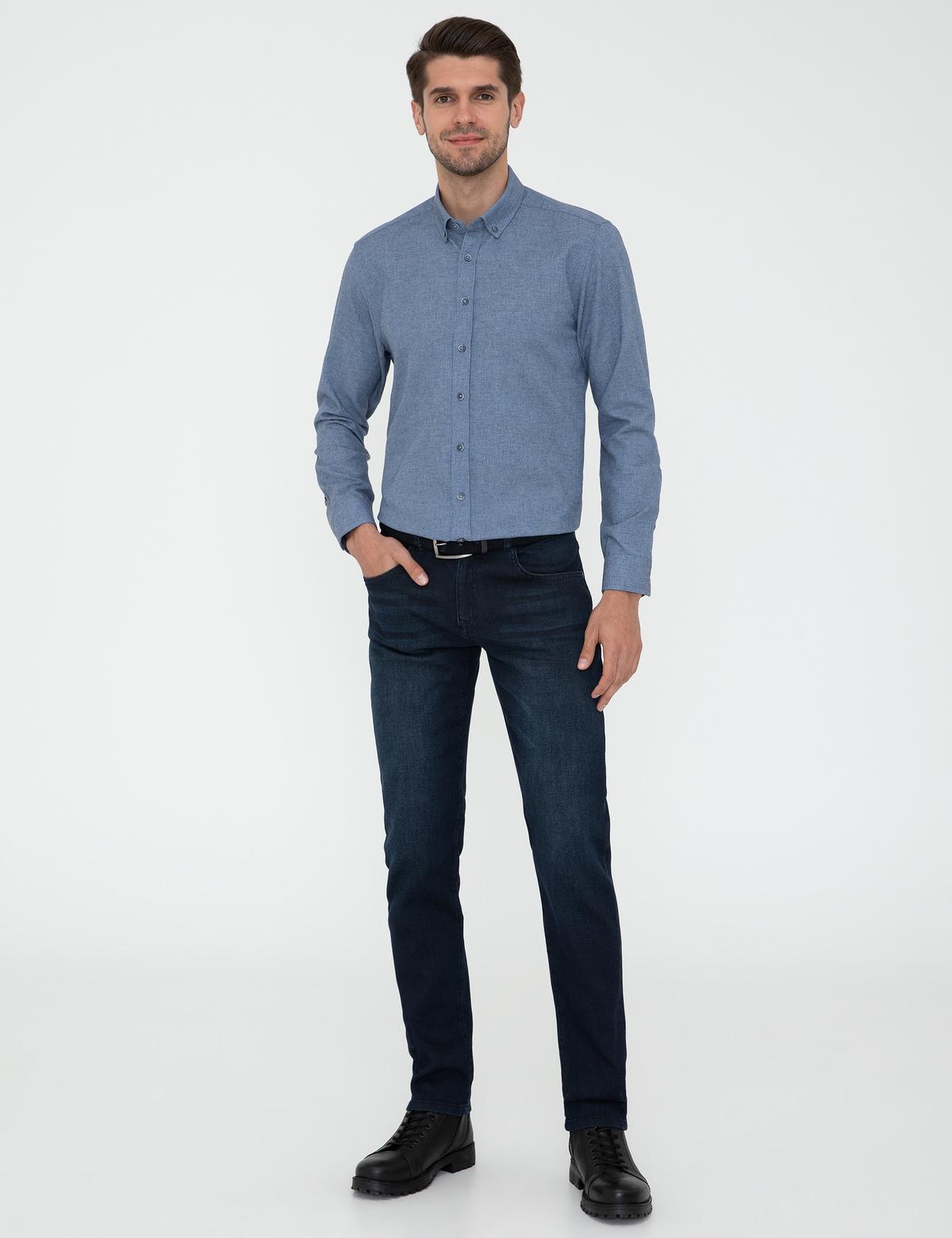 Mavi Slim Fit Uzun Kollu Gömlek - 50238794002