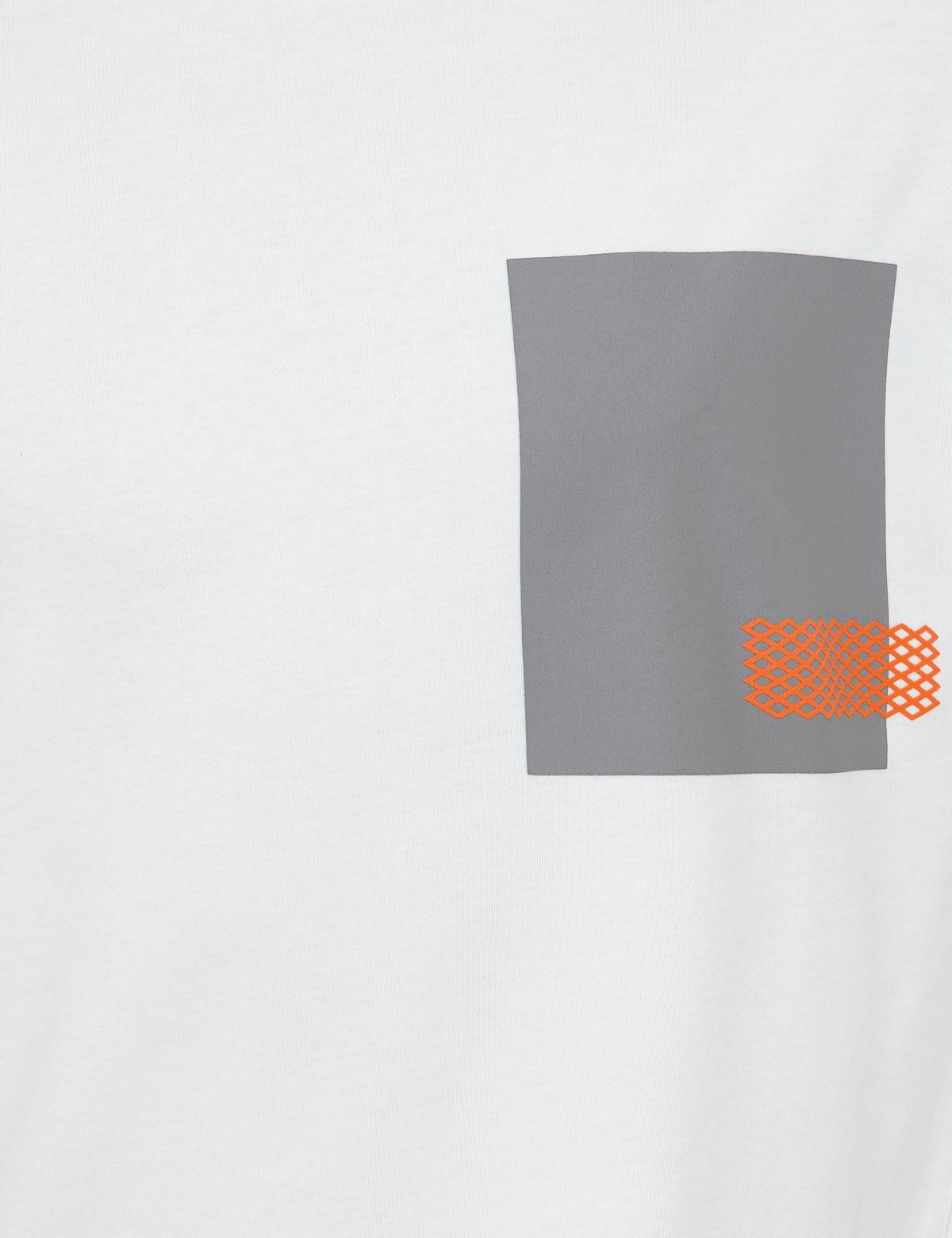 Ekru Oversize Bisiklet Yaka Tişört - 50240516007