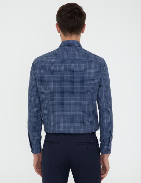 Lacivert Regular Fit Uzun Kollu Gömlek - 50246018048
