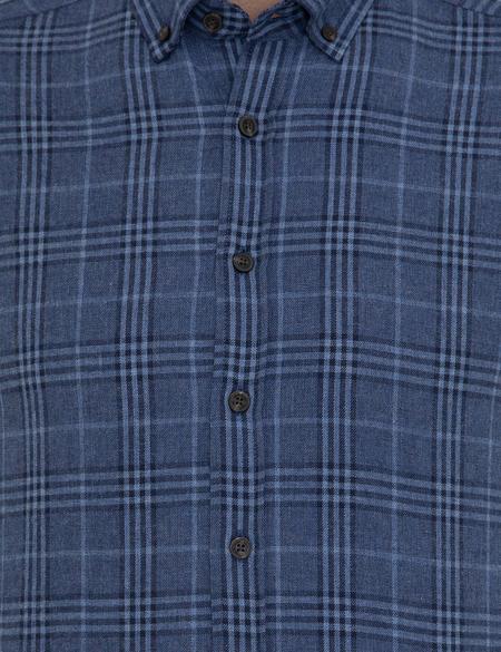 Lacivert Regular Fit Uzun Kollu Gömlek - 50246018048