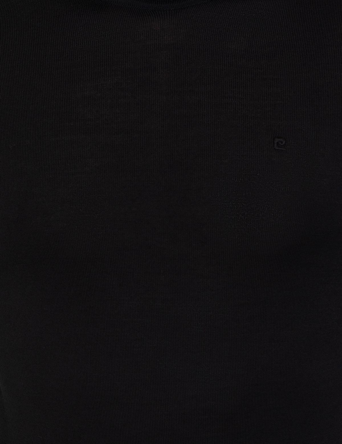 Siyah Regular Fit Balıkçı Yaka Yün Karışımlı Basic Triko Kazak - 50237702003