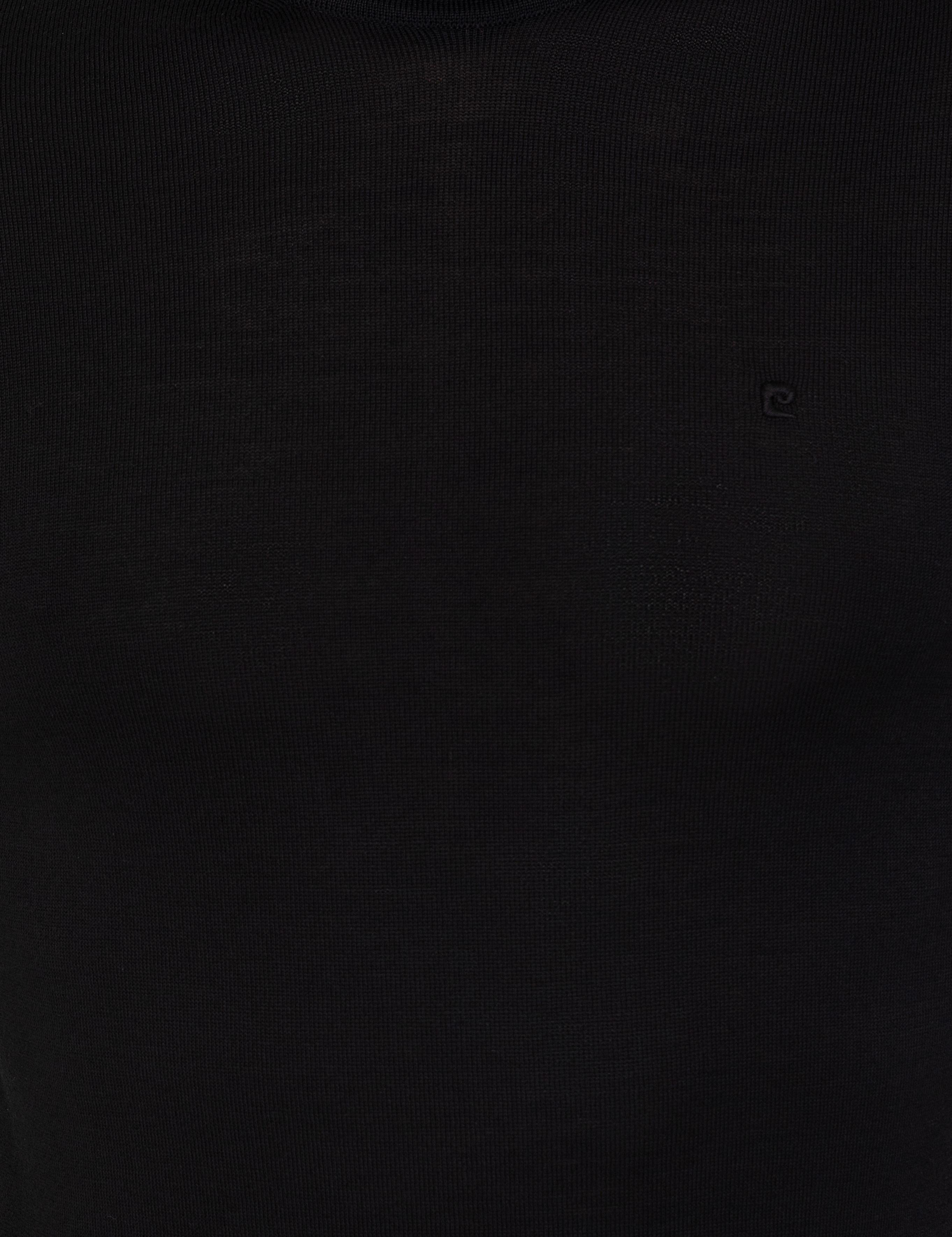 Siyah Regular Fit Balıkçı Yaka Yün Karışımlı Basic Triko Kazak