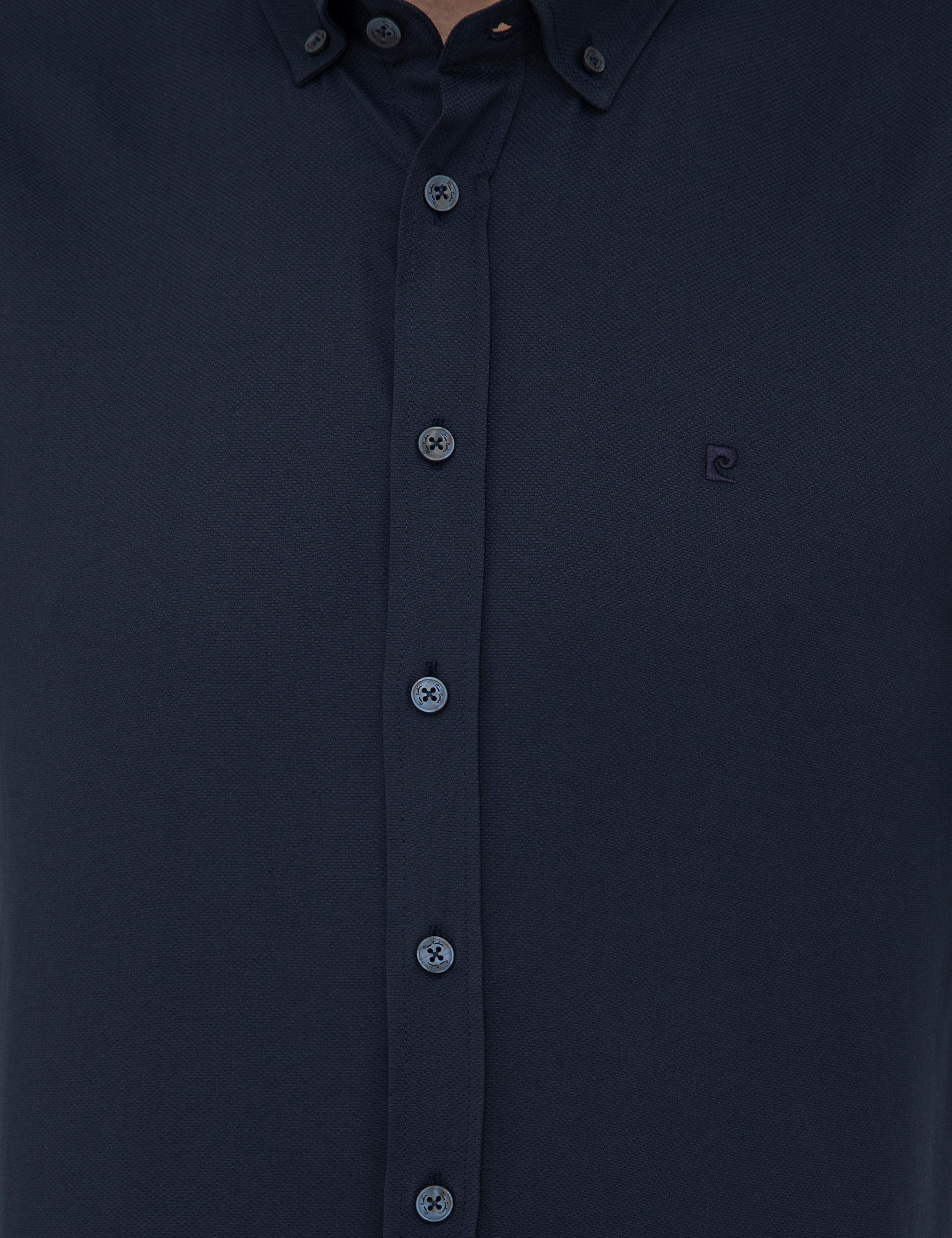 Lacivert Slim Fit Oxford Gömlek