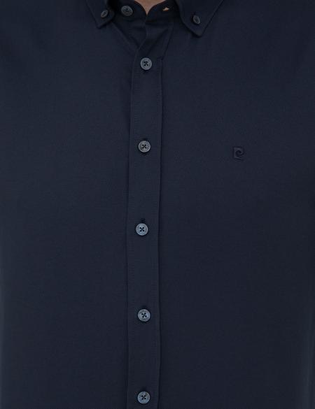 Lacivert Slim Fit Oxford Gömlek - 50247983046