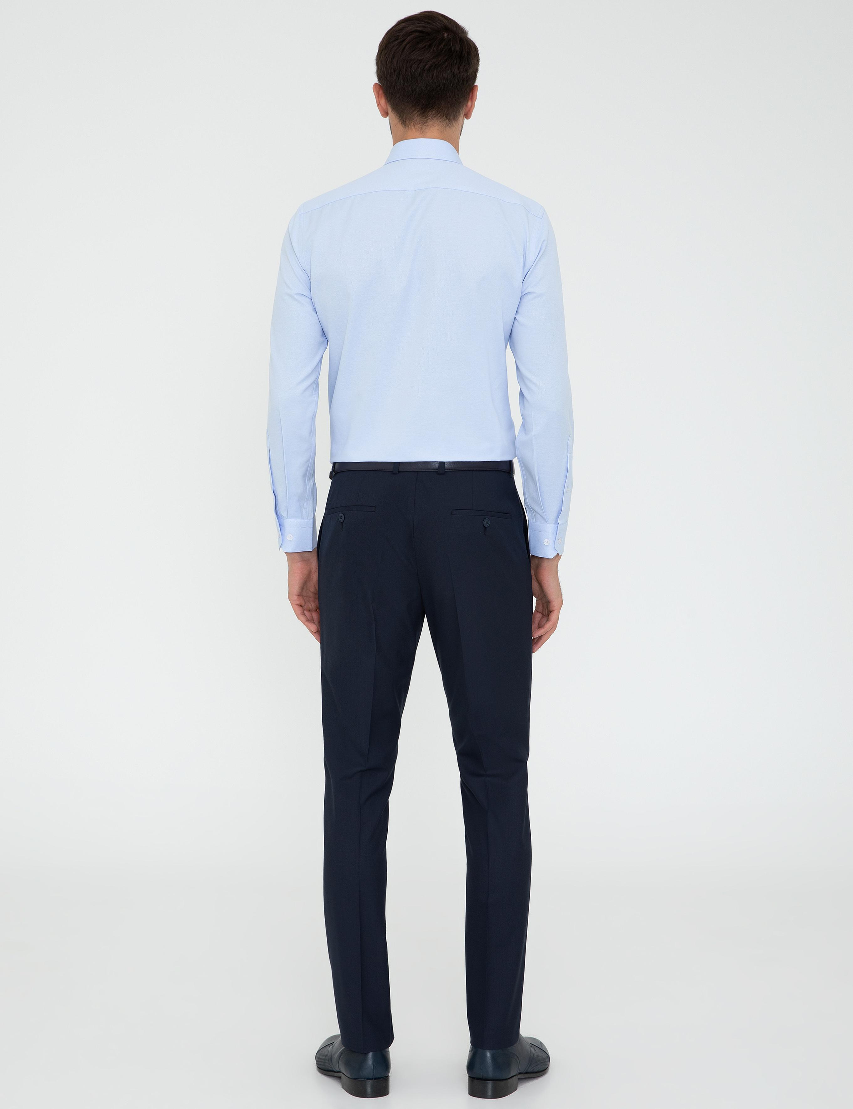 Lacivert Slim Fit Kumaş Pantolon