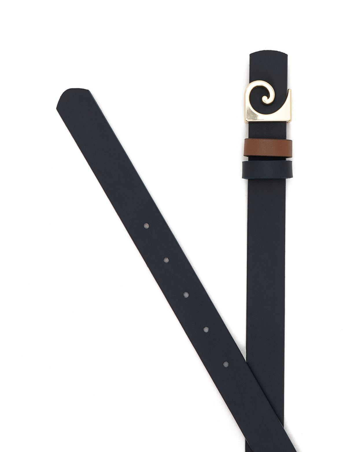 Lacivert Tokalı Kemer - 50249474004