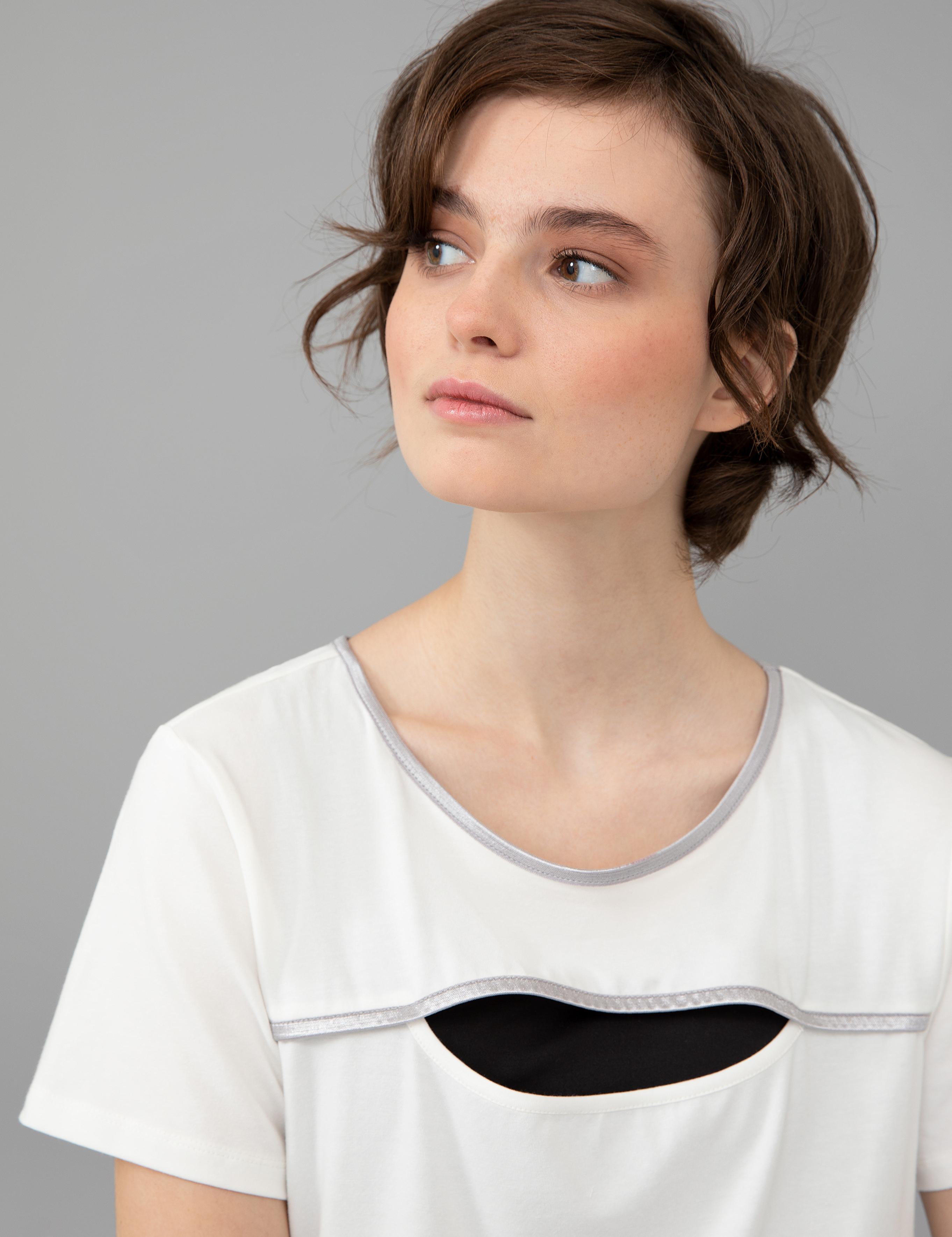 Beyaz Standart Fit Tişört