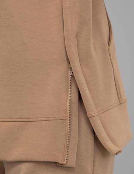 Kahverengi Kapüşonlu Sweatshirt - 50244943019