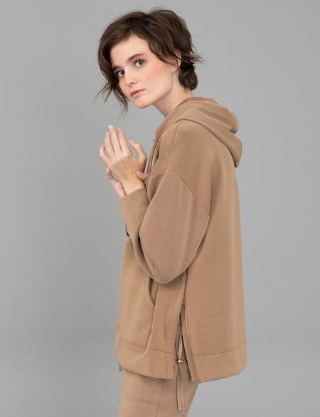 Kahverengi Kapüşonlu Sweatshirt - 50244943019