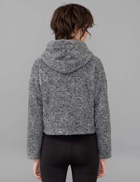 Gri Melanj Regular Fit Kapüşonlu Sweatshirt - 50244915015