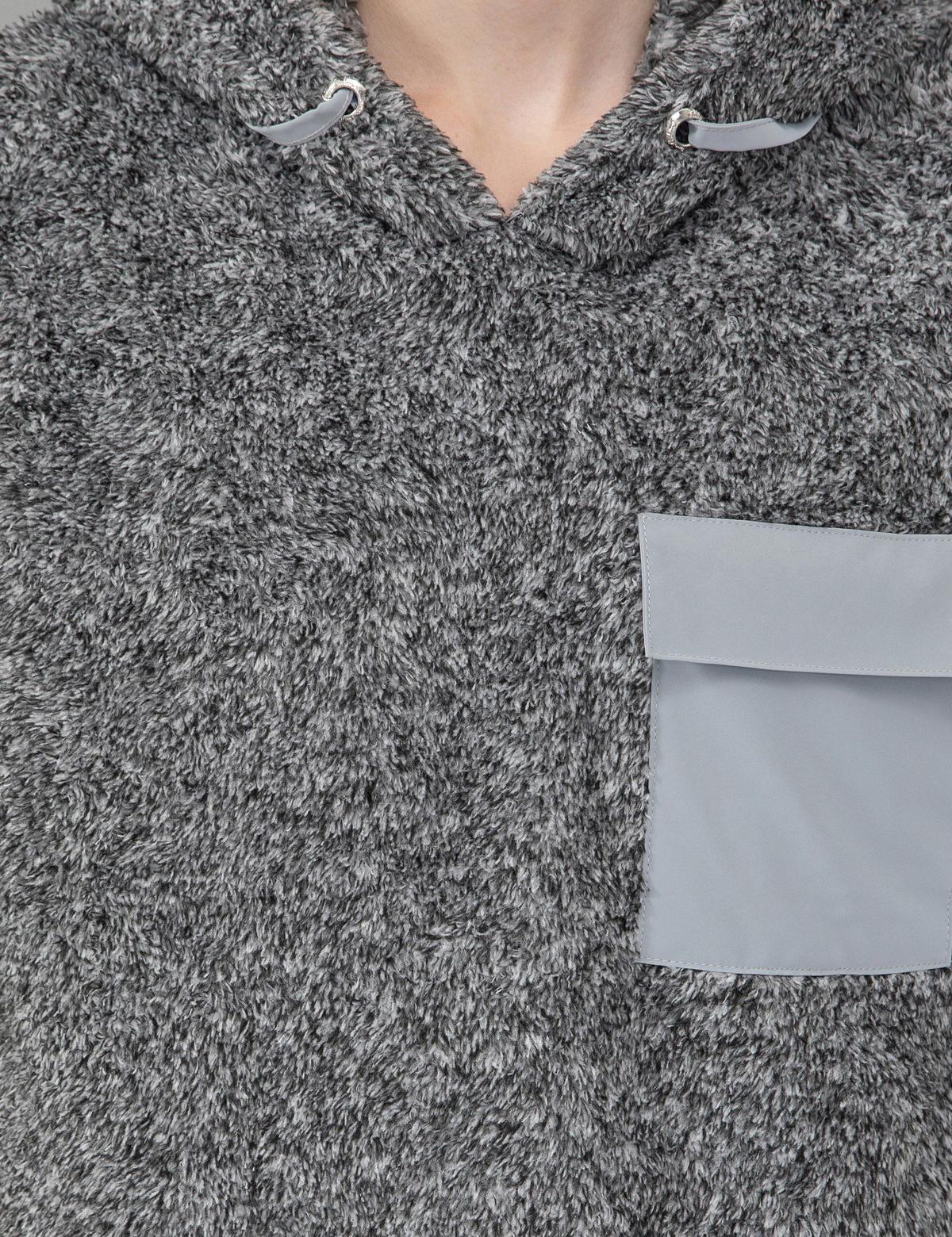 Gri Melanj Regular Fit Kapüşonlu Sweatshirt - 50244915015