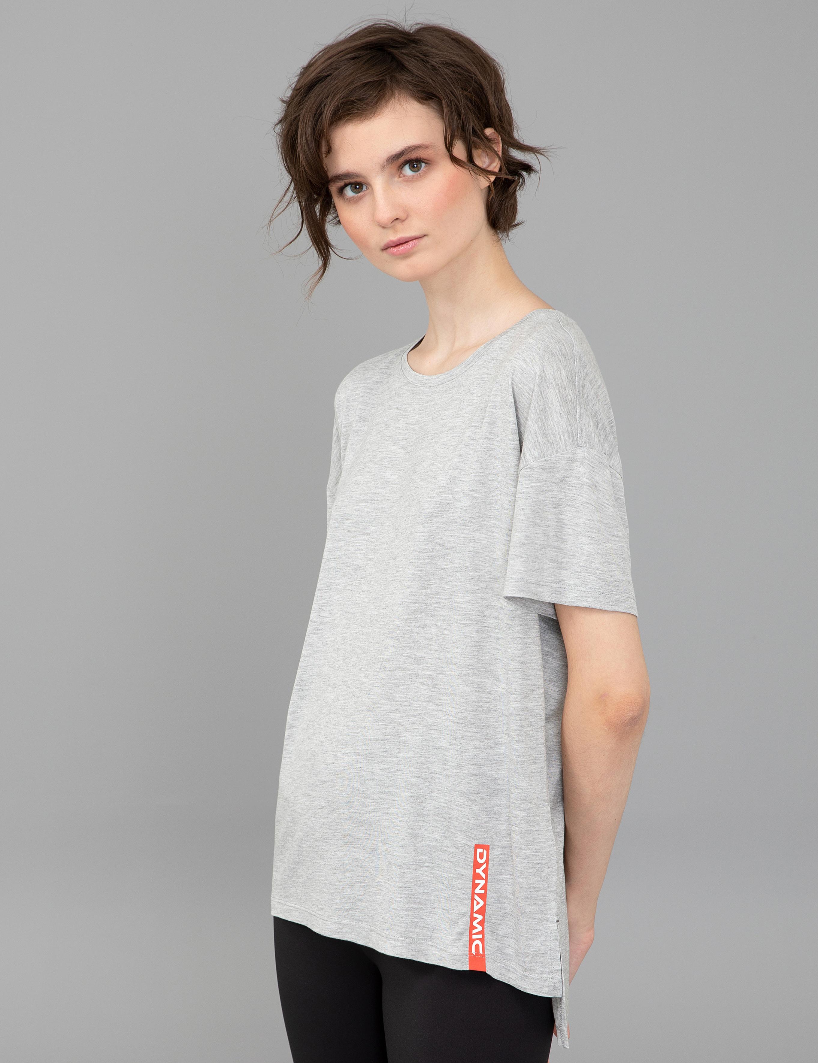 Gri Melanj Regular Fit Tişört