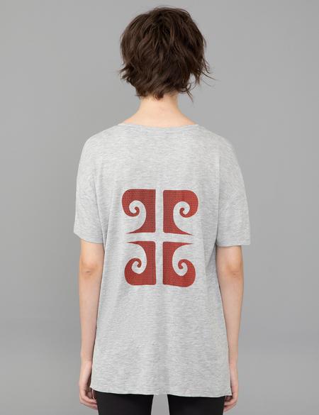 Gri Melanj Regular Fit Tişört - 50244502001