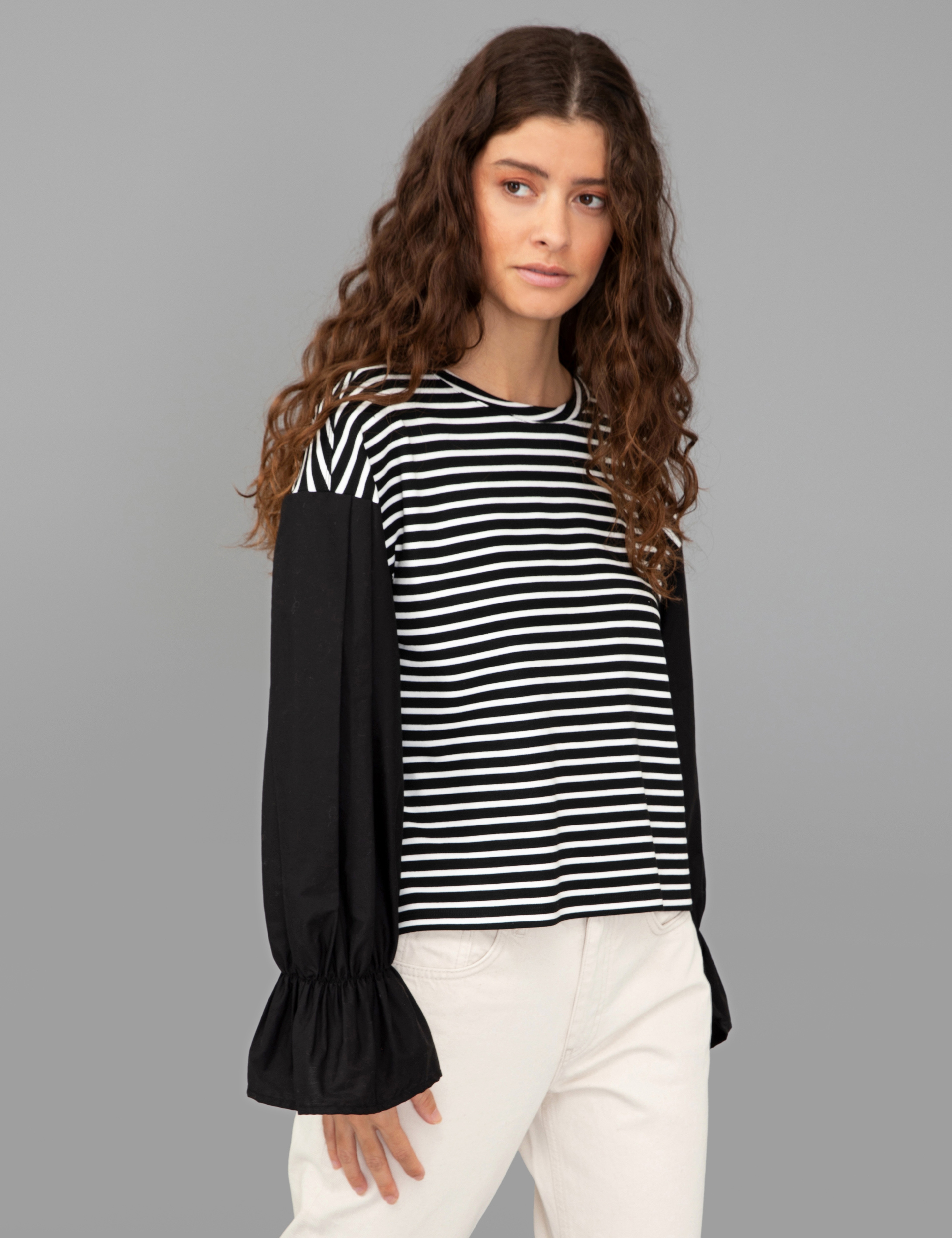 Siyah Comfort Fit Sweatshirt - Image 3