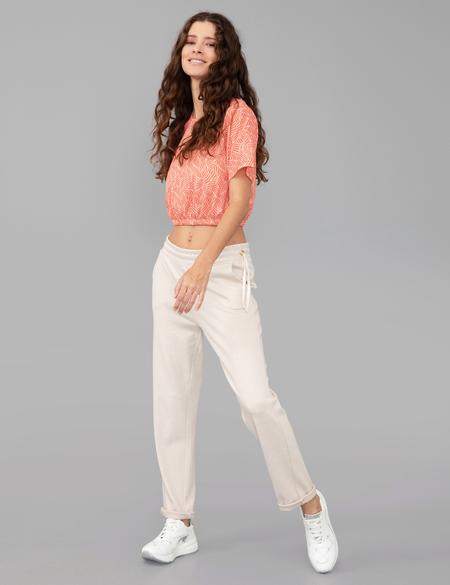 Krem Slim Fit Eşofman Altı - 50244859001