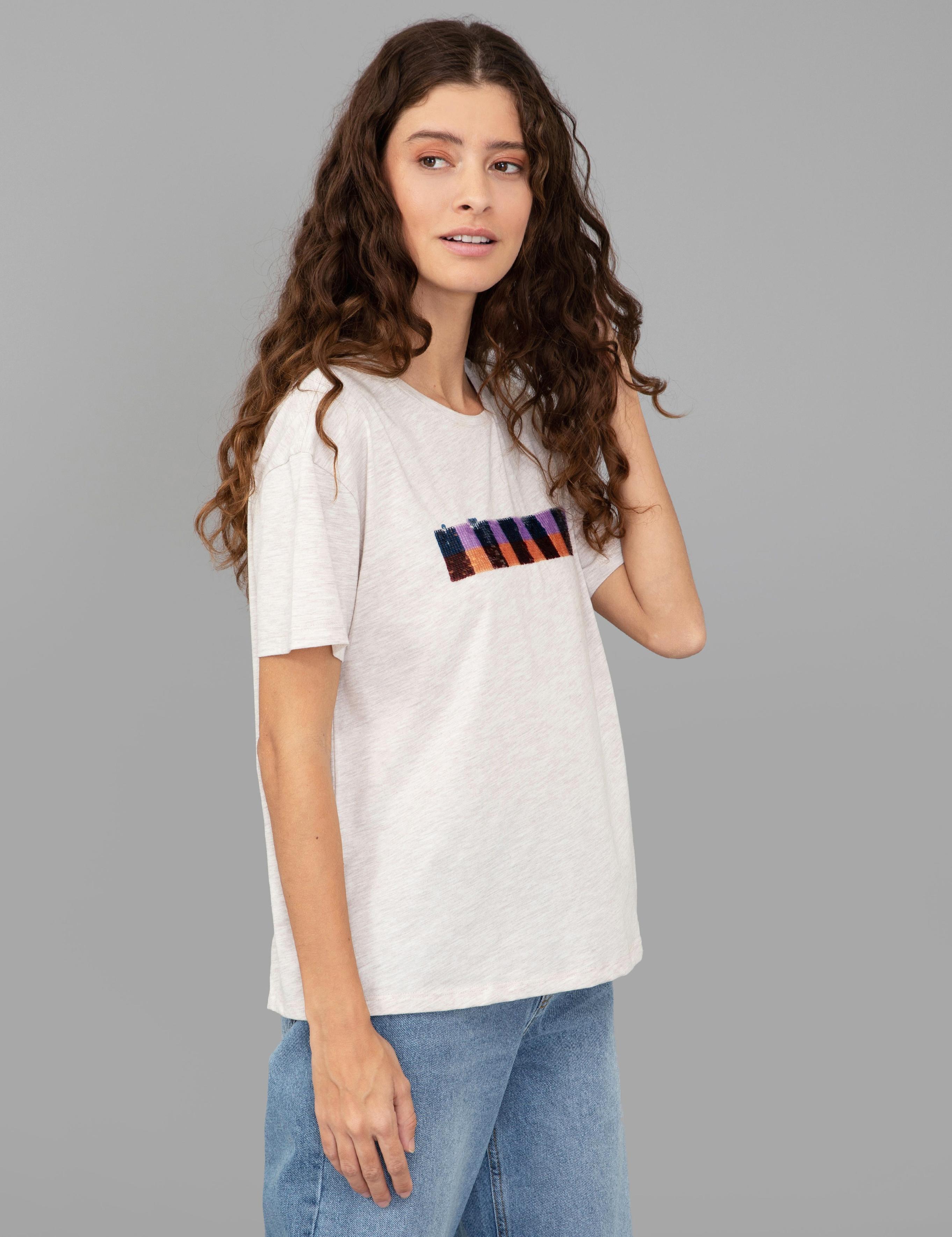 Bej Regular Fit Tişört