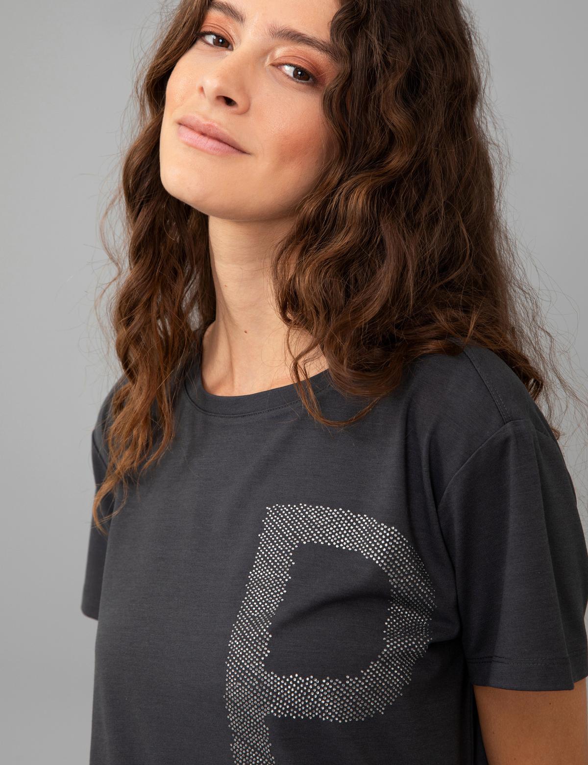 Antrasit Regular Fit Tişört - 50244923010