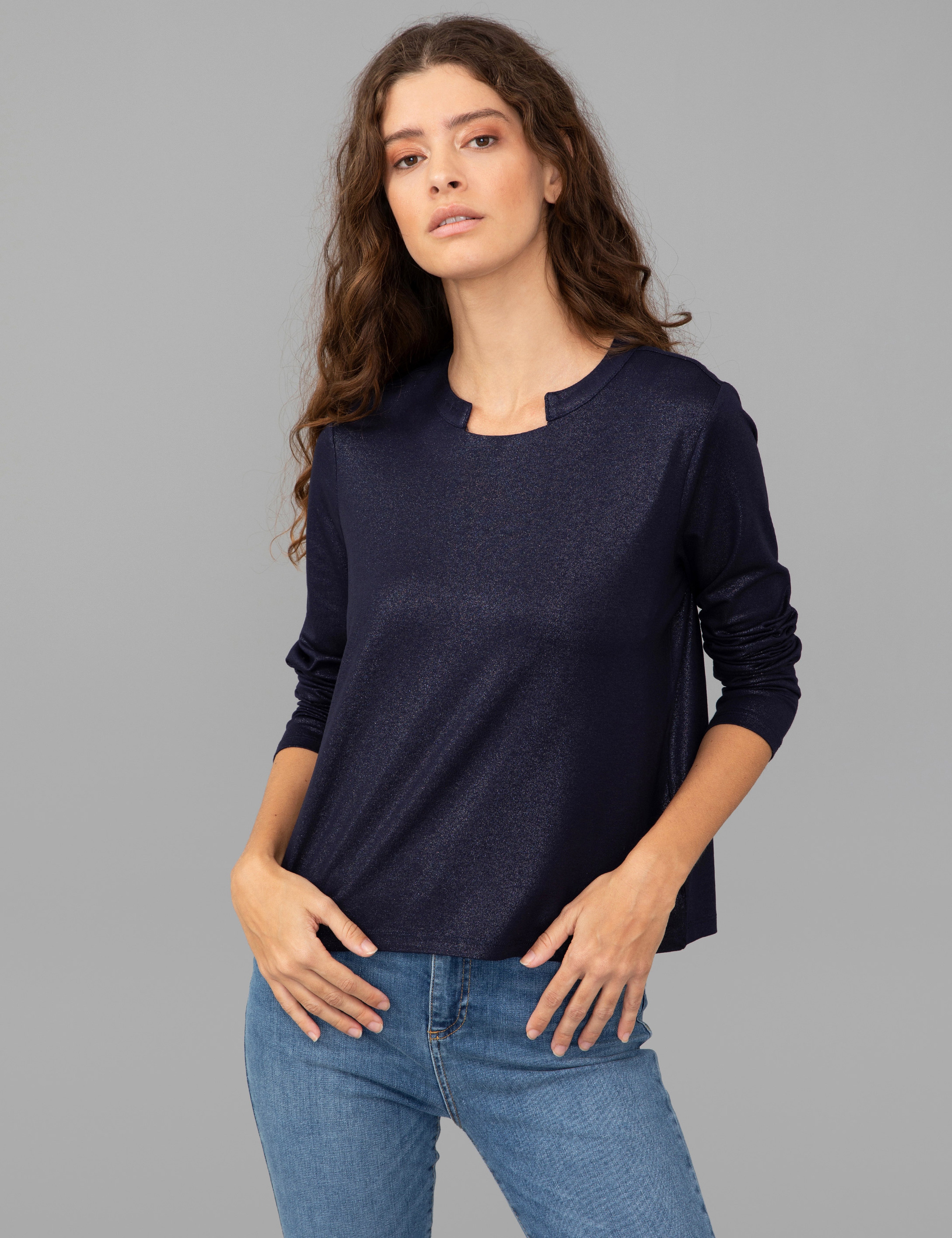 Lacivert Regular Fit Sweatshirt - Image 1