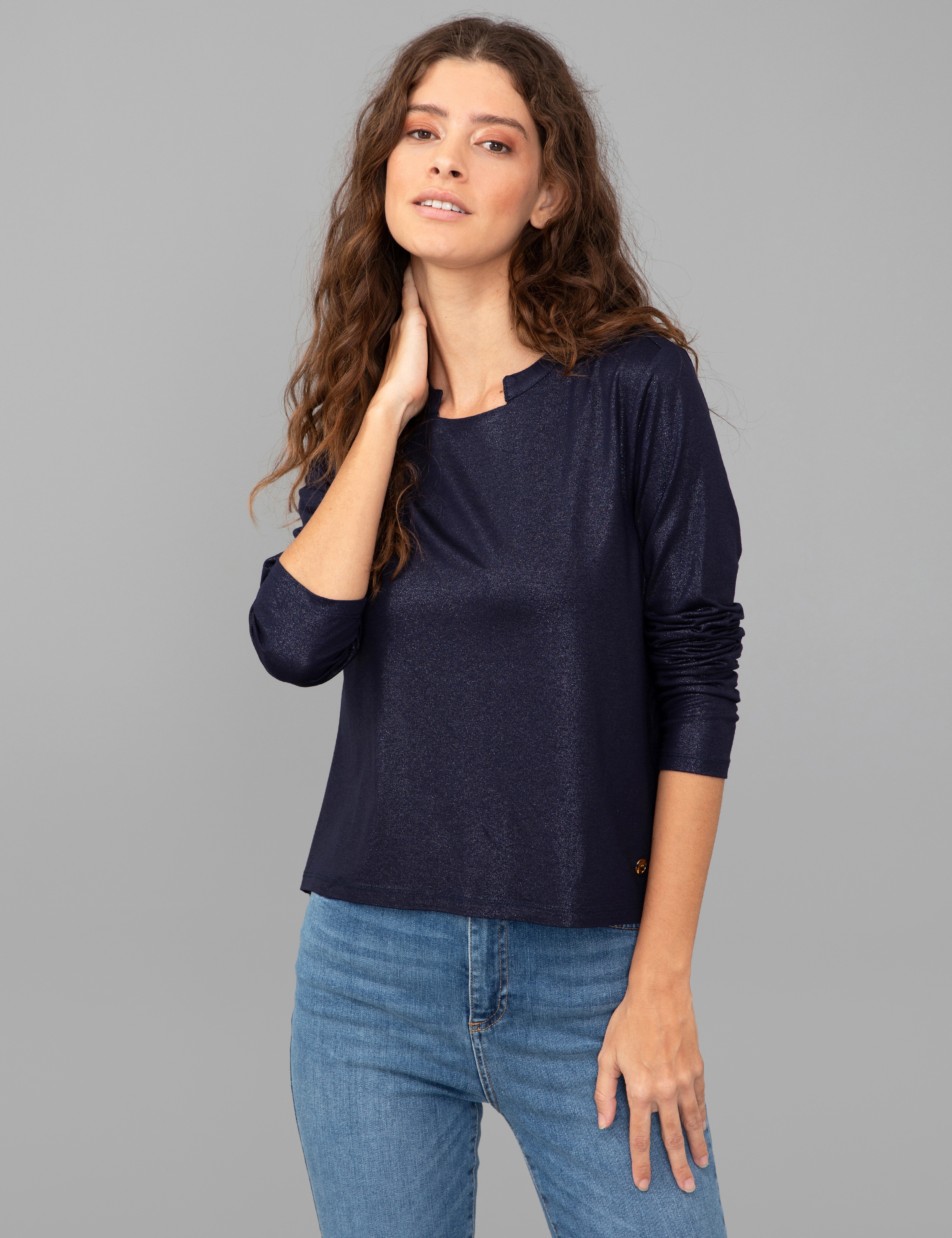 Lacivert Regular Fit Sweatshirt - Image 3