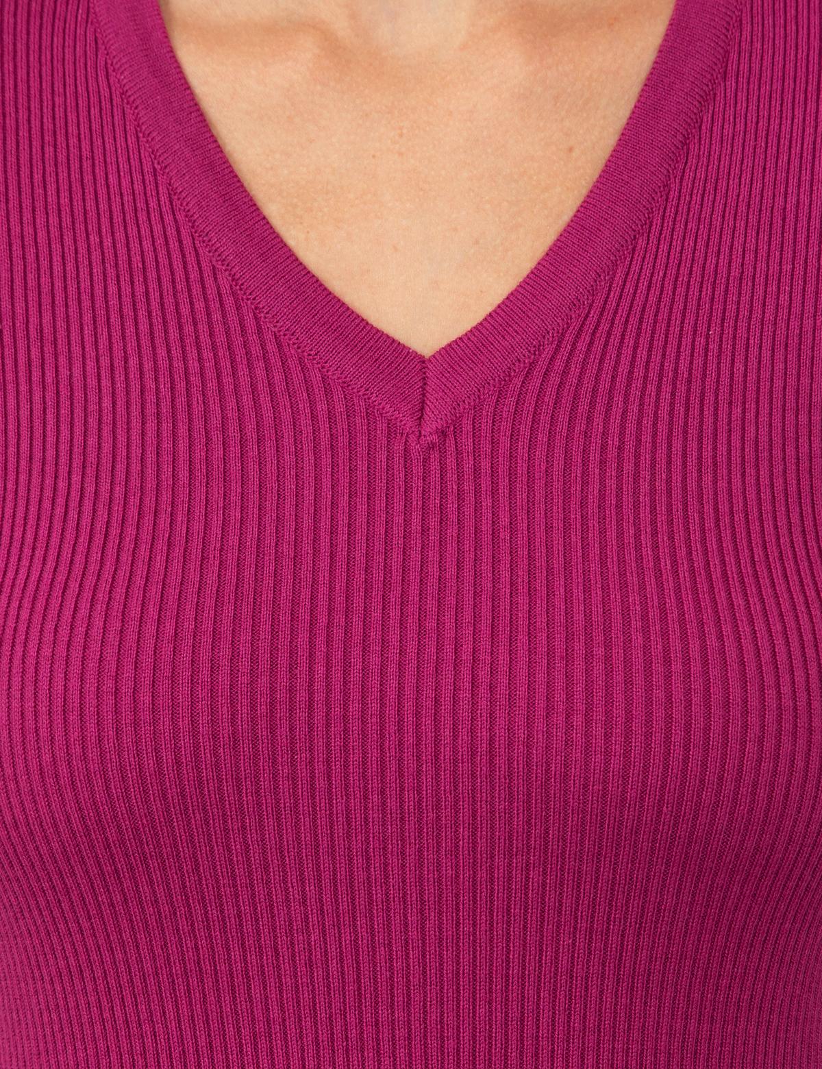 Menekşe Slim Fit Basic Kazak - 50244699058