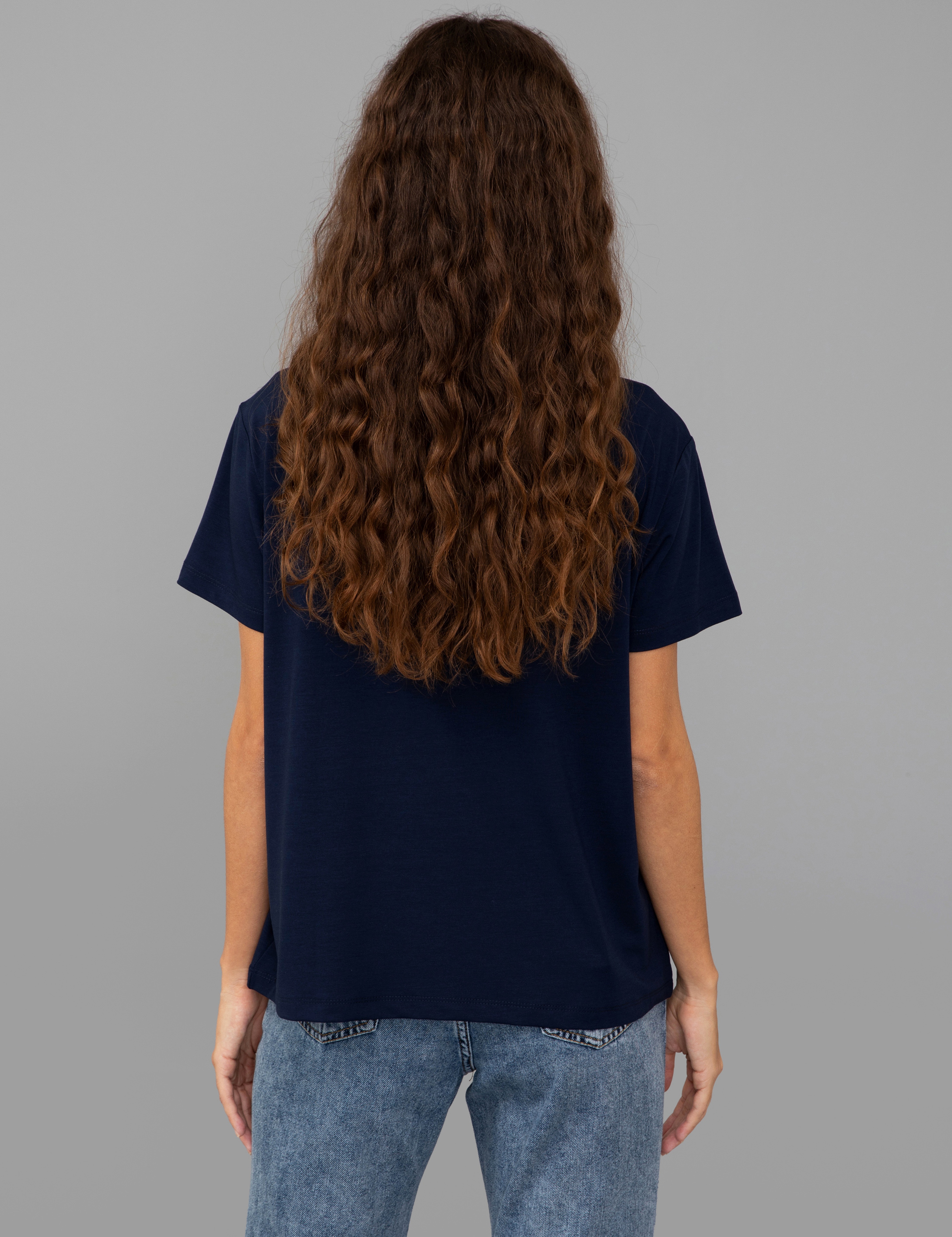 Lacivert Regular Fit Tişört - Image 5