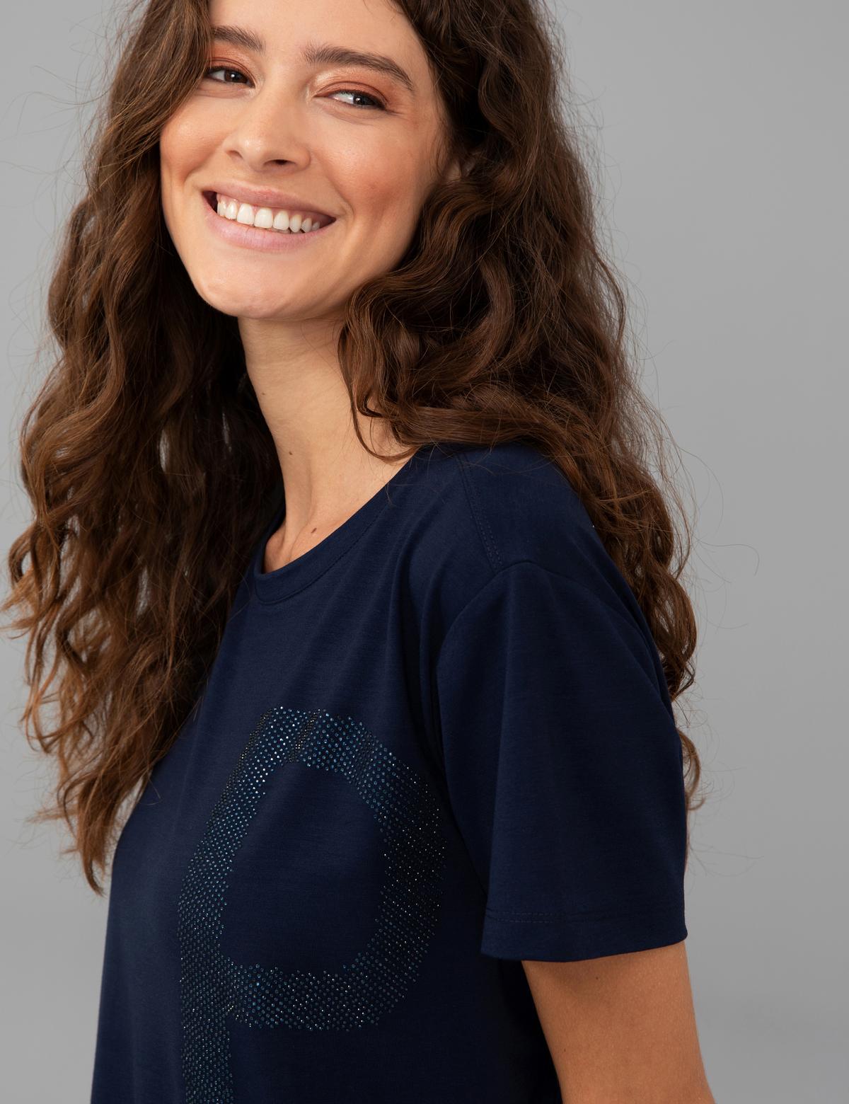 Lacivert Regular Fit Tişört - 50244923002