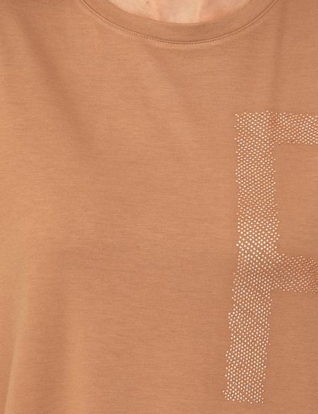 Kahverengi Regular Fit Tişört - 50244923004