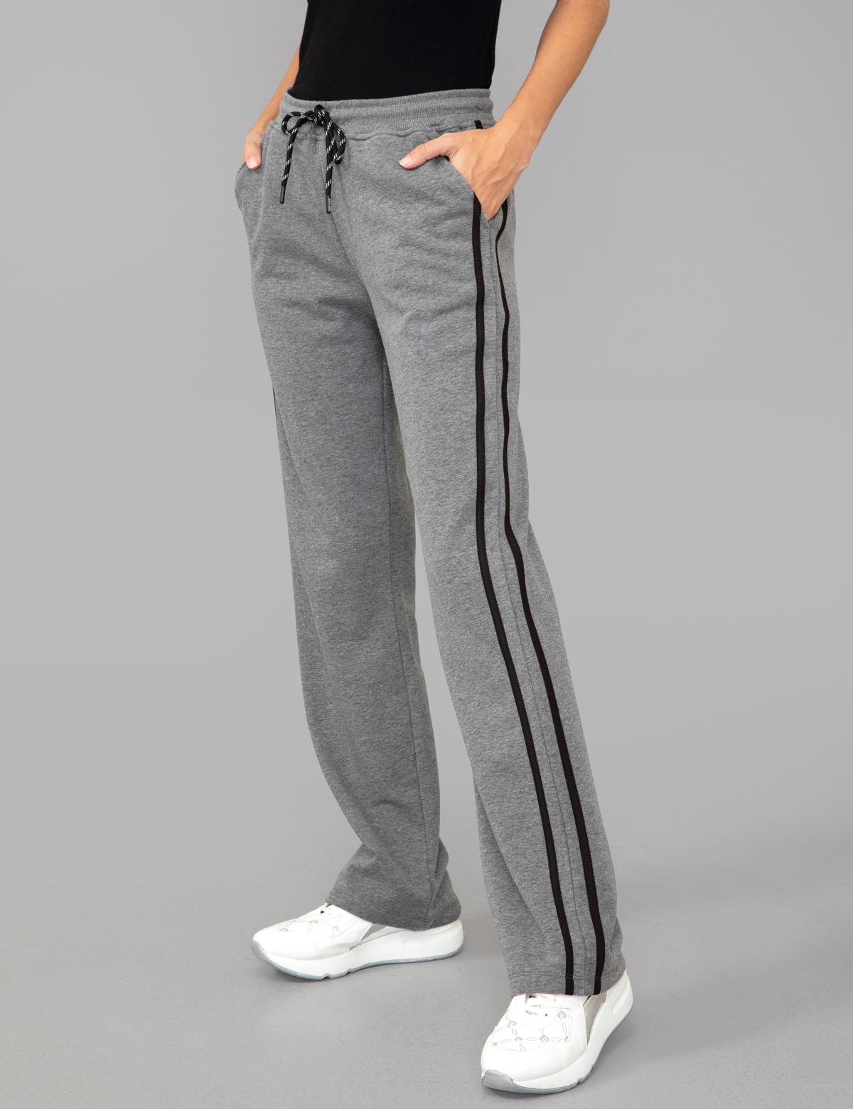 Antrasit Melanj Flare Fit Eşofman Altı - 50244963001