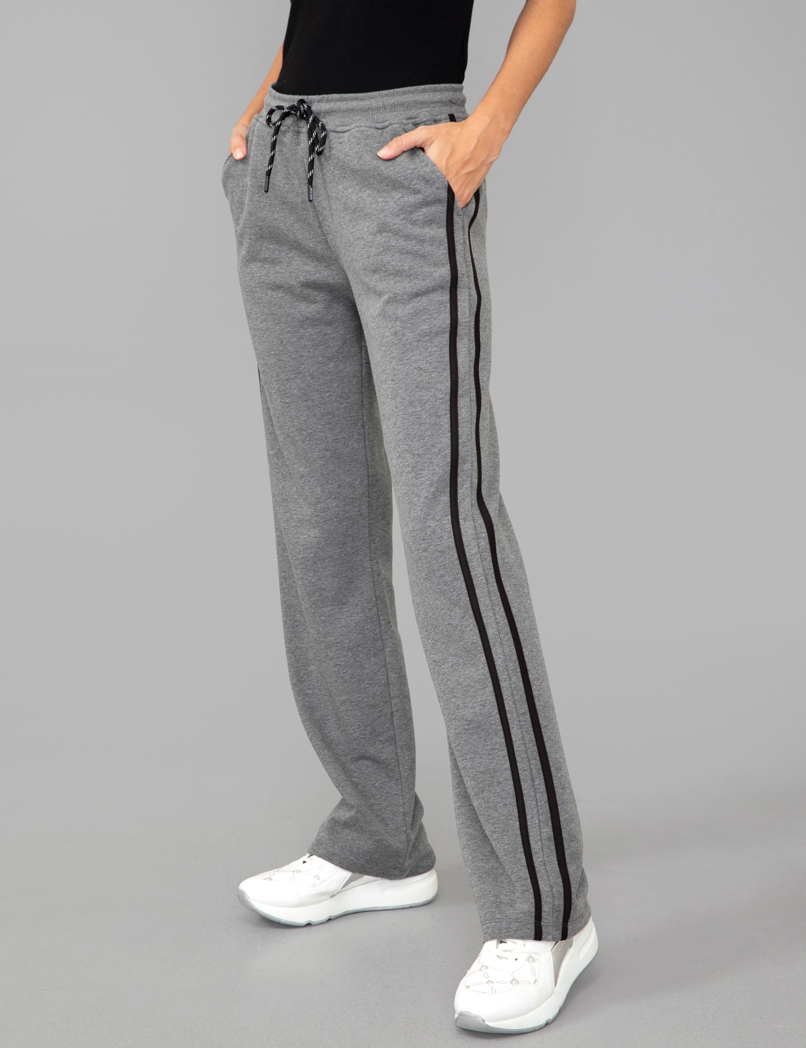 Antrasit Melanj Flare Fit Eşofman Altı