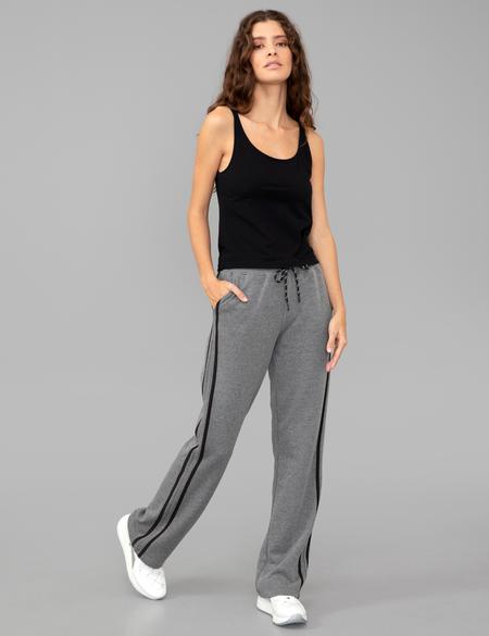 Antrasit Melanj Flare Fit Eşofman Altı - 50244963001